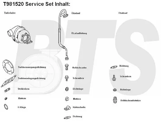 Handler.Part Charger, charging system BTS Turbo T981520 1