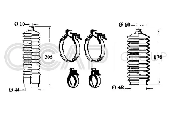 Handler.Part Bellow set, steering OCAP 0900522 1