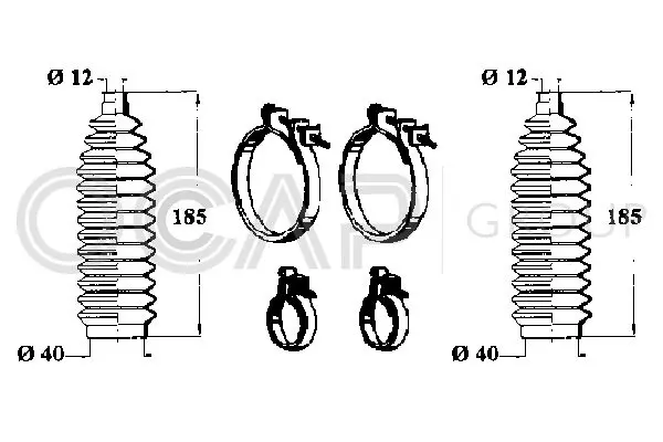 Handler.Part Bellow set, steering OCAP 0902518 1