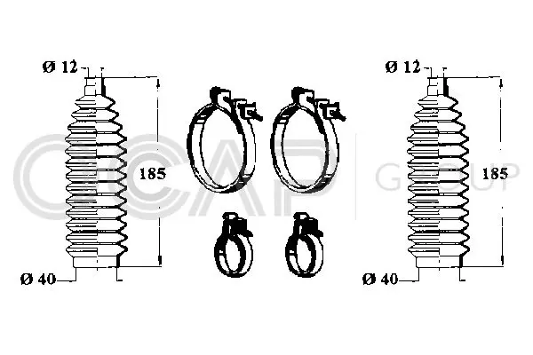 Handler.Part Bellow set, steering OCAP 0902527 1