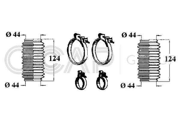 Handler.Part Bellow set, steering OCAP 0900324 1