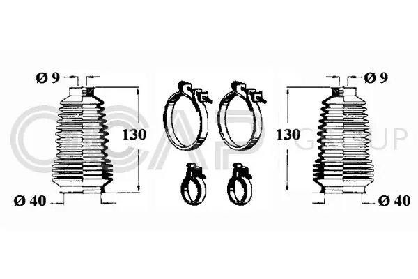 Handler.Part Bellow set, steering OCAP 0901173 1