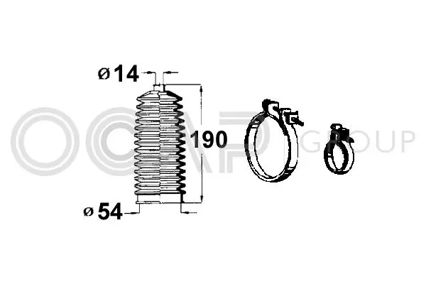 Handler.Part Bellow set, steering OCAP 0901530 1