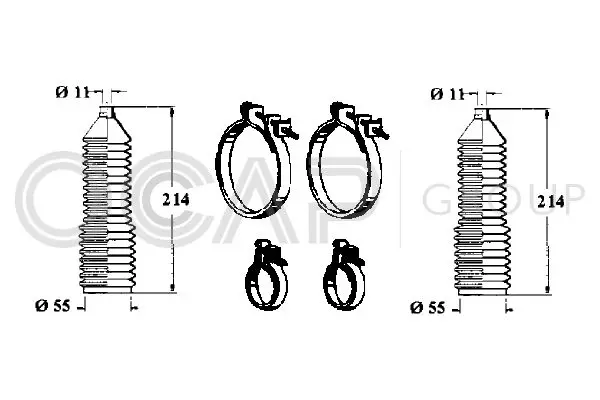 Handler.Part Bellow set, steering OCAP 0901161 1