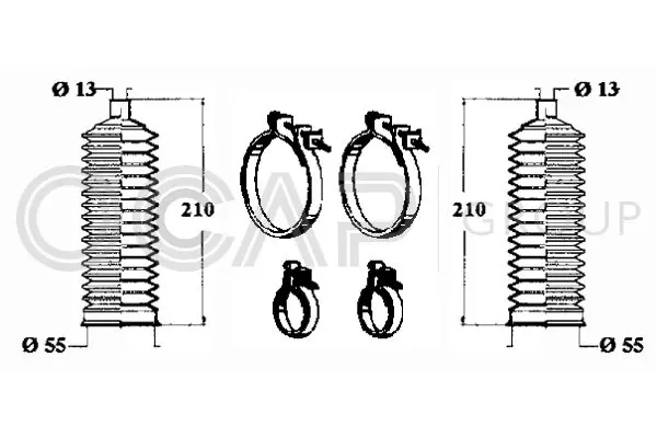 Handler.Part Bellow set, steering OCAP 0901113 1