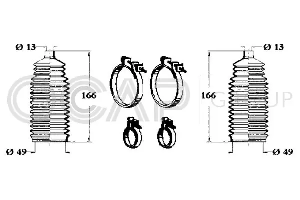 Handler.Part Bellow set, steering OCAP 0901691 1