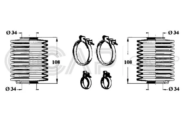 Handler.Part Bellow set, steering OCAP 0901630 1