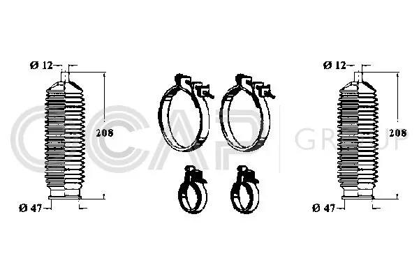 Handler.Part Bellow set, steering OCAP 0902876 1