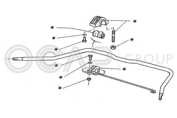 Handler.Part Repair kit, stabilizer coupling rod OCAP 0902208 1