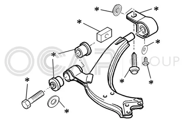 Handler.Part Link set, wheel suspension OCAP 0902220 1