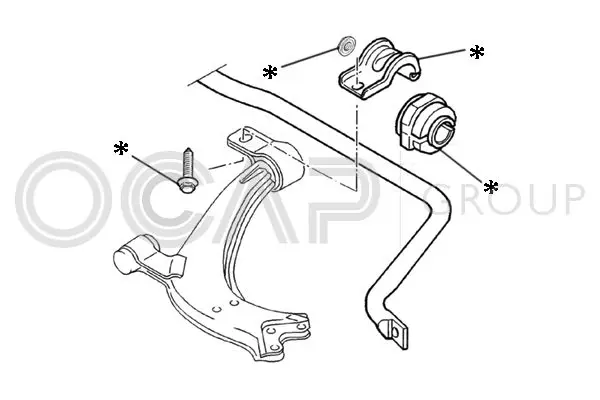 Handler.Part Repair kit, stabilizer coupling rod OCAP 0902222 1