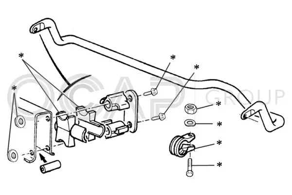 Handler.Part Repair kit, stabilizer coupling rod OCAP 0902234 1