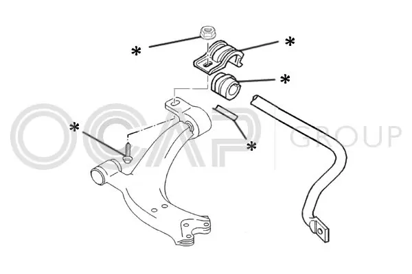 Handler.Part Repair kit, stabilizer coupling rod OCAP 0902281 1