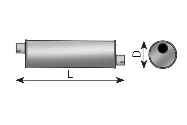 Handler.Part Middle-/end silencer DINEX 21335 1