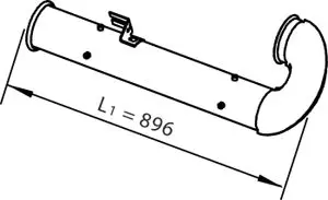 Handler.Part Exhaust pipe DINEX 21790 1