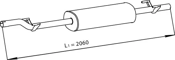 Handler.Part Middle silencer DINEX 56320 1