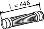 Handler.Part Exhaust pipe DINEX 64257 1