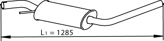 Handler.Part Middle silencer DINEX 74320 1