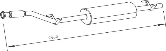 Handler.Part Middle silencer DINEX 50446 1