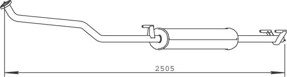 Handler.Part Front silencer DINEX 50472 1