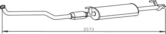 Handler.Part Front silencer DINEX 56316 1