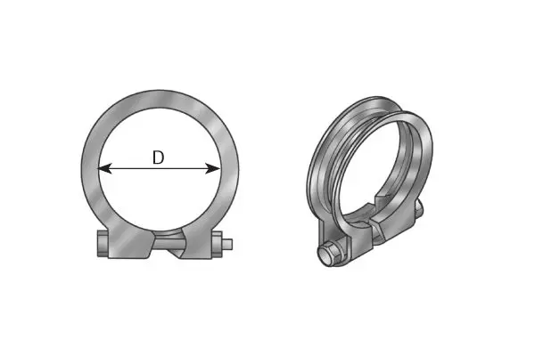 Handler.Part Clamp, exhaust system DINEX 99055 1