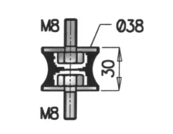 Handler.Part Holder, exhaust system DINEX 21822 1