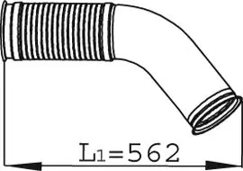 Handler.Part Exhaust Pipe DINEX 67121 1