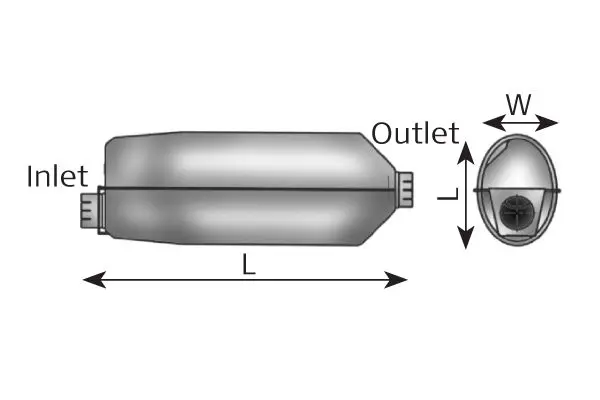 Handler.Part Middle-/end silencer DINEX 68338 1