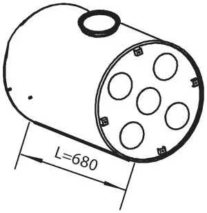 Handler.Part Middle-/end silencer DINEX 80403 1