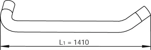 Handler.Part Exhaust pipe DINEX 49605 1