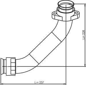 Handler.Part Exhaust pipe DINEX 54232 1