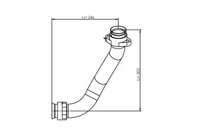 Handler.Part Exhaust pipe DINEX 54233 1