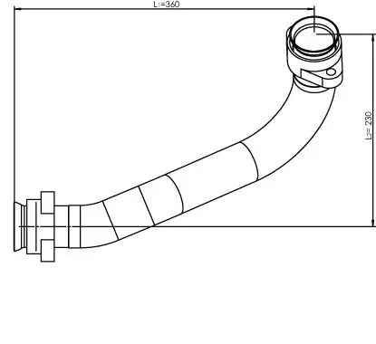 Handler.Part Exhaust pipe DINEX 54234 1