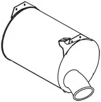 Handler.Part Soot/particulate filter, exhaust system DINEX 22336 1