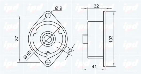 Handler.Part Belt tensioner, v-ribbed belt IPD 153481 2