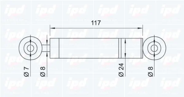 Handler.Part Vibration damper, v-ribbed belt IPD 110014 2