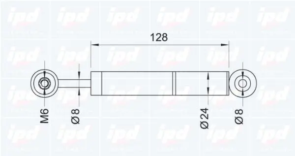 Handler.Part Vibration damper, v-ribbed belt IPD 110015 2