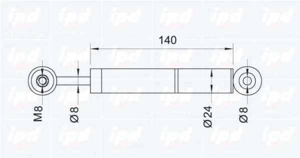 Handler.Part Vibration damper, v-ribbed belt IPD 110016 2