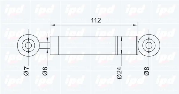 Handler.Part Vibration damper, v-ribbed belt IPD 110017 2