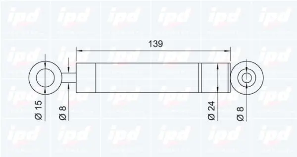 Handler.Part Vibration damper, v-ribbed belt IPD 130714 2