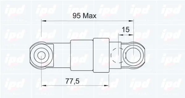 Handler.Part Vibration damper, v-ribbed belt IPD 130062 2