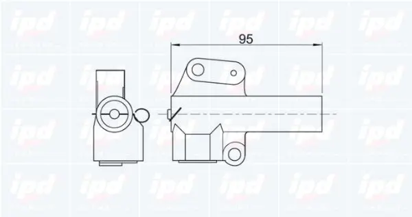 Handler.Part Vibration damper, timing belt IPD 111014 2