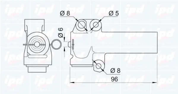 Handler.Part Vibration damper, timing belt IPD 111015 2