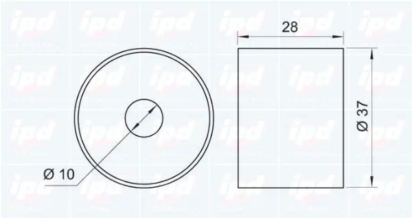 Handler.Part Deflection/guide pulley, timing belt IPD 150129 2