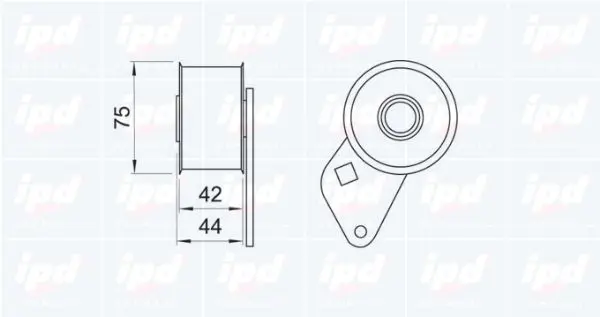 Handler.Part Tensioner pulley, timing belt IPD 140212 2