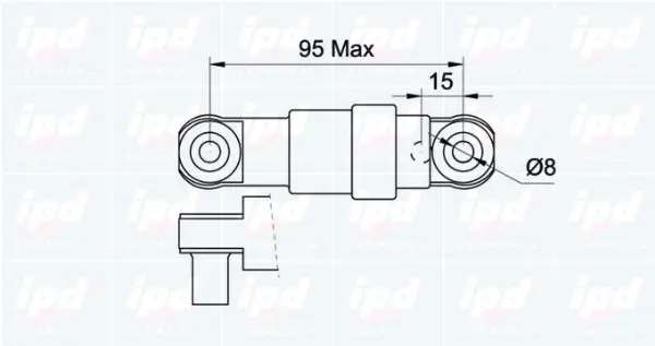 Handler.Part Vibration damper, v-ribbed belt IPD 130481 2