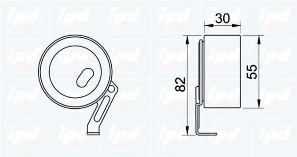 Handler.Part Tensioner pulley, timing belt IPD 140635 2