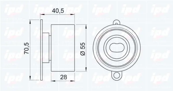 Handler.Part Tensioner pulley, timing belt IPD 140707 2