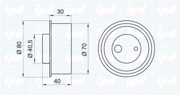 Handler.Part Tensioner pulley, timing belt IPD 140722 2